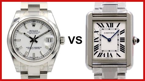 cartier tank francaise vs rolex datejust|cartier france price.